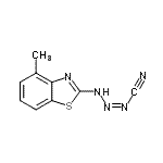 CAS 登录号：19952-48-8， (1Z)-3-(4-甲基-1,3-苯并噻唑-2(3H)-亚基)-1-三氮烯-1-甲腈