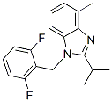 CAS#: 199594-67-7, 1-[(2,6-Difluorophenyl)Methyl]-4-Methyl-2-Propan-2-Ylbenzimidazole