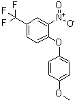 CAS 登录号：1996-69-6， 1-(4-甲氧基苯氧基)-2-硝基-4-(三氟甲基)-苯