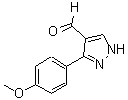 CAS 登录号：199682-73-0， 3-(4-甲氧基苯基)-1H-吡唑-4-甲醛