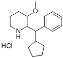 CAS 登录号：19974-65-3， 2-(alpha-环戊基苄基)-3-甲氧基哌啶盐酸盐