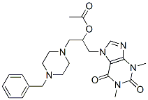 CAS 登录号：19977-15-2， [1-(4-苄基哌嗪-1-基)-3-(1,3-二甲基-2,6-二氧代-嘌呤-7-基)丙-2-基]乙酸酯