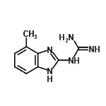 CAS 登录号：199853-99-1， 1-(4-甲基-1H-苯并咪唑-2-基)胍