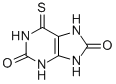 CAS 登录号：2002-60-0， 6-硫代-7,9-二氢-3H-嘌呤-2,8-二酮
