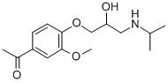 CAS#: 20041-40-1, 4'-[2-Hydroxy-3-(Isopropylamino)Propoxy]-3'-Methoxyacetophenone