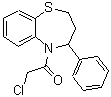 CAS#: 20044-86-4, 2-Chloro-1-(3,4-Dihydro-4-Phenyl-1,5-Benzothiazepin-5(2H)-Yl)-Ethanone