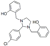 CAS 登录号：20063-39-2， 2-(4-氯苯基)-1,3-二(2-羟基苯基甲基)咪唑烷