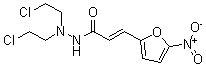 CAS 登录号：2007-46-7， (E)-N',N'-二(2-氯乙基)-3-(5-硝基呋喃-2-基)丙-2-烯酰肼