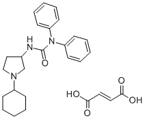 CAS#: 20070-52-4, 3-(1-Cyclohexyl-3-Pyrrolidinyl)-1,1-Diphenyl-Urea Fumarate