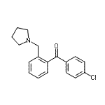 CAS#: 20072-53-1, (4-Chlorophenyl)[2-(1-Pyrrolidinylmethyl)Phenyl]Methanone