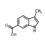 CAS#: 201286-69-3, 3-Methyl-1H-Indole-6-Carboxylic Acid