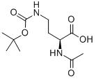 CAS 登录号：201351-32-8， (2S)-2-(乙酰氨基)-4-[[(1,1-二甲基乙氧基)羰基]氨基]-丁酸