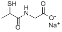 CAS#: 2015-25-0, Sodium 2-(2-Sulfanylpropanoylamino)Acetate