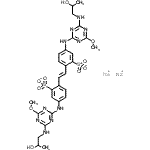 CAS#: 20179-35-5, Disodium 2,2'-[(E)-1,2-Ethenediyl]Bis[5-({4-[(2-Hydroxypropyl)Amino]-6-Methoxy-1,3,5-Triazin-2-Yl}Amino)Benzenesulfonate]