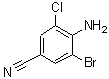 CAS 登录号：201857-39-8， 4-氨基-3-溴-5-氯-苯甲腈