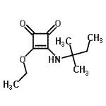 CAS#: 202521-88-8, 3-Ethoxy-4-[(2-Methyl-2-Butanyl)Amino]-3-Cyclobutene-1,2-Dione