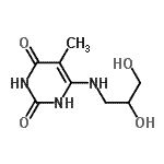 CAS#: 202916-75-4, 6-[(2,3-Dihydroxypropyl)Amino]-5-Methyl-2,4(1H,3H)-Pyrimidinedione