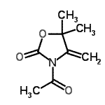 CAS 登录号：202920-26-1， 3-乙酰基-5,5-二甲基-4-亚甲基-1,3-恶唑烷-2-酮