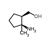 CAS 登录号：202921-91-3， [(1R,2S)-2-氨基-2-甲基环戊基]甲醇