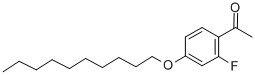 CAS 登录号：203066-87-9， 1-[4-(癸基氧基)-2-氟苯基]-乙酮