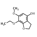 CAS#: 203205-47-4, 7-Ethoxy-6-Methoxy-2,3-Dihydro-1-Benzofuran-4-Ol