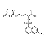 CAS 登录号：203383-33-9， N<sup>2</sup>-[(6-甲基-1-萘基)磺酰基]-N<sup>5</sup>-(N-硝基甲脒基)鸟氨酸