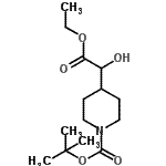 CAS#: 203662-88-8, 2-Methyl-2-Propanyl 4-(2-Ethoxy-1-Hydroxy-2-Oxoethyl)-1-Piperidinecarboxylate