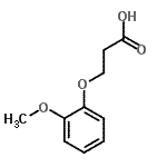 CAS 登录号：20370-80-3， 3-(2-甲氧基苯氧基)丙酸