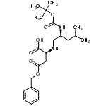 CAS 登录号：204199-67-7， (2S)-4-(苄氧基)-2-{[(2S)-4-甲基-2-({[(2-甲基-2-丙基)氧基]羰基}氨基)戊基]氨基}-4-氧代丁酸