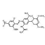 CAS 登录号：204277-61-2， 甲基2-[5-乙酰氨基-4-(2-氯-6-氰基-4-硝基-苯基)偶氮-2-甲氧基-N-(2-甲氧基-2-氧代-乙基)苯胺基]丙酸酯