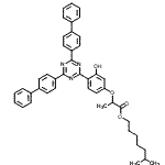 CAS#: 204848-45-3, 6-Methylheptyl 2-{4-[4,6-Di(4-Biphenylyl)-1,3,5-Triazin-2-Yl]-3-Hydroxyphenoxy}Propanoate