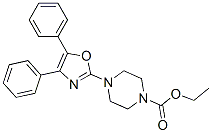 CAS 登录号：20503-89-3， 4-(4,5-二苯基-2-恶唑基)-1-哌嗪羧酸乙酯