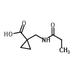 CAS#: 205173-56-4, 1-[(Propionylamino)Methyl]Cyclopropanecarboxylic Acid