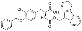 CAS 登录号：205181-81-3， 3-氯-N-[(9H-芴-9-基甲氧基)羰基]-O-(苯基甲基)-L-酪氨酸