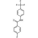 CAS 登录号：2054-01-5， 4-氟-N-[4-(三氟甲基)苯基]苯甲酰胺
