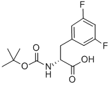 CAS 登录号：205445-53-0， (R)-N-叔丁氧羰基-3,5-二氟苯丙氨酸