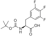 CAS 登录号：205445-54-1， N-[(1,1-二甲基乙氧基)羰基]-3,4,5-三氟-L-苯丙氨酸