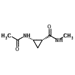 CAS 登录号：205926-79-0， (1R,2S)-2-乙酰氨基-N-甲基环丙烷甲酰胺
