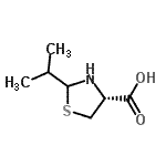 CAS#: 206061-57-6, (4R)-2-Isopropyl-1,3-Thiazolidine-4-Carboxylic Acid