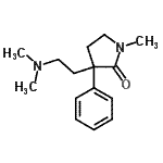 CAS#: 20634-52-0, 3-[2-(Dimethylamino)Ethyl]-1-Methyl-3-Phenyl-2-Pyrrolidinone