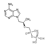 CAS 登录号：206646-04-0， [(1R)-2-(6-氨基嘌呤-9-基)-1-甲基-乙氧基]甲基-膦酰氧基-次磷酸