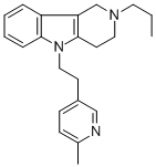 CAS#: 20674-92-4, 2,3,4,5-Tetrahydro-5-(2-(6-Methyl-3-Pyridyl)Ethyl)-2-Propyl-1H-Pyrido(4,3-b)Indole