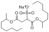 CAS 登录号：20727-33-7， 1,4-二(1-甲基庚基) 2-磺酸基琥珀酸酯钠盐