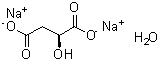 CAS 登录号：207511-06-6， (2S)-2-羟基琥珀酸钠盐水合物(1:2:1)