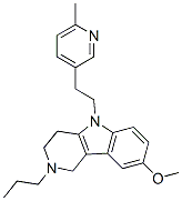 CAS#: 20771-46-4, 2,3,4,5-Tetrahydro-8-Methoxy-5-[2-(6-Methyl-3-Pyridyl)Ethyl]-2-Propyl-1H-Pyrido[4,3-b]Indole