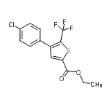 CAS#: 208108-54-7, Ethyl 4-(4-Chlorophenyl)-5-(Trifluoromethyl)-2-Thiophenecarboxylate
