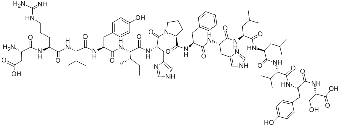 CAS 登录号：20845-02-7， 5-L-异亮氨酸-血管紧张肽原(十四肽肾素基质)