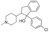 CAS 登录号：20845-60-7， 1-(4-氯苯基)-2-(1-甲基-4-哌啶基)-2,3-二氢茚-1-醇