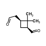 CAS 登录号：208651-69-8， (1S,3S)-2,2-二甲基-3-(2-氧代乙基)环丁烷甲醛