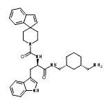 CAS 登录号：208706-12-1， N-[(2R)-1-({[(1R,3S)-3-(氨基甲基)环己基]甲基}氨基)-3-(1H-吲哚-3-基)-1-氧代-2-丙基]-1'H-螺[茚-1,4'-哌啶]-1'-甲酰胺